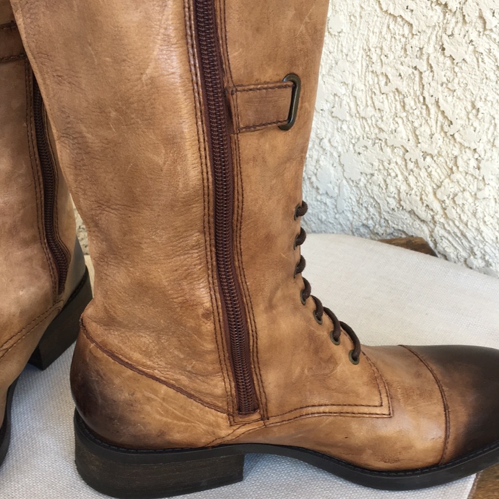Vince Camuto Fenton Distressed Leather Boots 8.5 - Picture 9 of 16